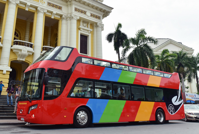 Cuối tháng 5, xe buýt hai tầng phục vụ du khách ở Hà Nội sẽ hoạt động